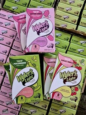 ~BUNDLE~ 80 PKS Wylers Light Shirley Temple, Picklemonade, Cotton Candy WaterTok
